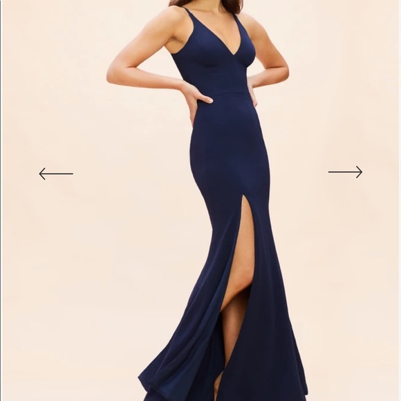 1..Dress The Population Iris Gown - Picture 9 of 13